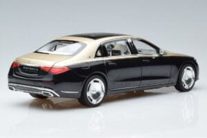 Mercedes Maybach S680 X223 Auriu Negru Metallic Norev 1:18 183917 Metal - imaginea 3 din 7