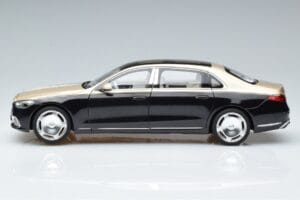 Mercedes Maybach S680 X223 Auriu Negru Metallic Norev 1:18 183917 Metal - imaginea 4 din 7