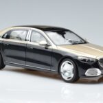 Mercedes Maybach S680 X223 Auriu Negru Metallic Norev 1:18 183917 Metal - image 5 of 7