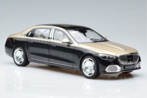 Mercedes Maybach S680 X223 Auriu Negru Metallic Norev 1:18 183917 Metal - imaginea 5 din 7