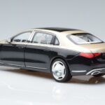Mercedes Maybach S680 X223 Auriu Negru Metallic Norev 1:18 183917 Metal - image 6 of 7