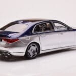 Mercedes Maybach S680 W223 Nautical Albastru Cirrus Argintiu Almost Real 1:18 - image 3 of 8