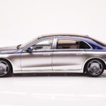 Mercedes Maybach S680 W223 Nautical Albastru Cirrus Argintiu Almost Real 1:18 - image 4 of 8