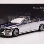 Mercedes Maybach S680 W223 Nautical Albastru Cirrus Argintiu Almost Real 1:18 - image 8 of 8