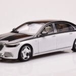 Mercedes Maybach S680 W223 Obsidian Negru Diamond Alb Almost Real 1:18