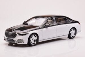 Mercedes Maybach S680 W223 Obsidian Negru Diamond Alb Almost Real 1:18
