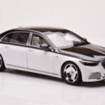 Mercedes Maybach S680 W223 Obsidian Negru Diamond Alb Almost Real 1:18 - image 5 of 7