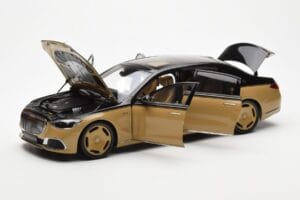 Mercedes Maybach S680 W223 Obsidian Negru Sand Almost Real 1:18 820124 Metal - imaginea 2 din 7