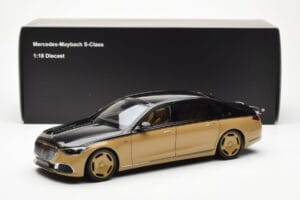 Mercedes Maybach S680 W223 Obsidian Negru Sand Almost Real 1:18 820124 Metal - imaginea 7 din 7