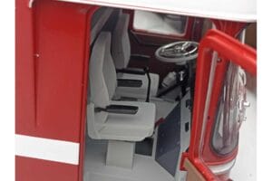 Mercedes O317 Porsche Transporter Roșu CMR 1:18 CMR149 Metal - imaginea 11 din 12