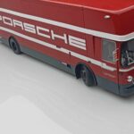 Mercedes O317 Porsche Transporter Roșu CMR 1:18 - image 9 of 12
