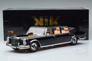 Mercedes 600 Pullman W100 Landaulet Queen Elizabeth II KK-Scale 1:18 KKDC181185 Metal - imaginea 6 din 6