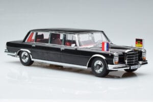Mercedes 600 Pullman W100 W. Brandt G. Pompidou KK-Scale 1:18 KKDC181134 Metal - imaginea 4 din 6