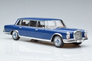 Mercedes S-Class 600 W100 LWB Pullman Albastru Închis MCG 1:18 MCG18189 Metal - imaginea 4 din 6