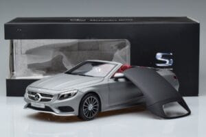 Mercedes S-Class A217 Cabriolet Gri Norev 1:18 B66960355 Metal - imaginea 8 din 8