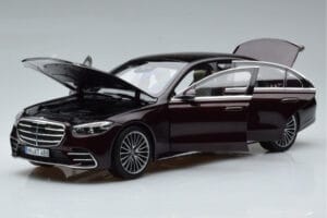 Mercedes S-Class W223 AMG Line Roșu Norev 1:18 183804 Metal - imaginea 2 din 8