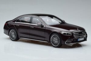 Mercedes S-Class W223 AMG Line Roșu Norev 1:18 183804 Metal - imaginea 6 din 8