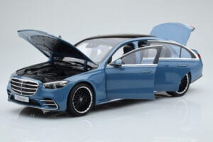 Mercedes S-Class W223 Vintage Albastru Norev 1:18 B66960828 Metal - imaginea 2 din 7