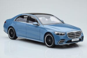 Mercedes S-Class W223 Vintage Albastru Norev 1:18 B66960828 Metal - imaginea 5 din 7