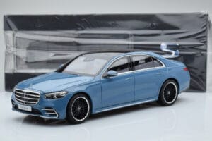 Mercedes S-Class W223 Vintage Albastru Norev 1:18 B66960828 Metal - imaginea 7 din 7