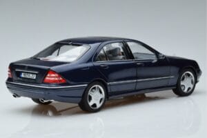 Mercedes S55 AMG W220 Albastru Norev 1:18 183817 Metal - imaginea 3 din 7
