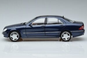 Mercedes S55 AMG W220 Albastru Norev 1:18 183817 Metal - imaginea 4 din 7