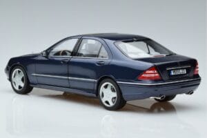 Mercedes S55 AMG W220 Albastru Norev 1:18 183817 Metal - imaginea 6 din 7