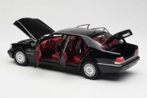 Mercedes S600 W140 Negru Norev 1:18 183722 Metal - imaginea 5 din 8