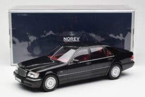 Mercedes S600 W140 Negru Norev 1:18 183722 Metal - imaginea 8 din 8