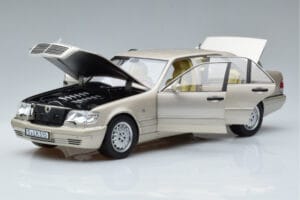 Mercedes S600 W140 Argintiu Norev 1:18 183723 Metal - imaginea 2 din 7