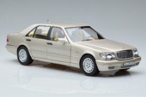 Mercedes S600 W140 Argintiu Norev 1:18 183723 Metal - imaginea 5 din 7
