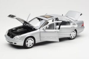 Mercedes S600 W220 Argintiu Metalic Norev 1:18 183810 Metal - imaginea 2 din 8