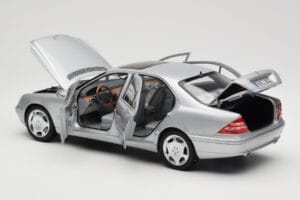 Mercedes S600 W220 Argintiu Metalic Norev 1:18 183810 Metal - imaginea 5 din 8