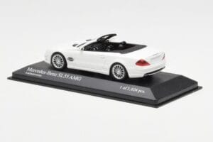 Mercedes SL 55 AMG R230 Alb Minichamps 1:43 400036170 Metal - imaginea 3 din 4