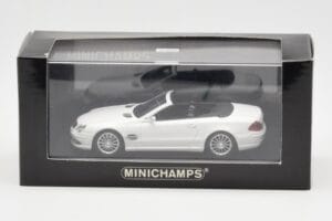 Mercedes SL 55 AMG R230 Alb Minichamps 1:43 400036170 Metal - imaginea 4 din 4