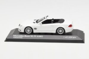 Mercedes SL 55 AMG R230 Alb Minichamps 1:43 400036170