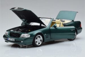 Mercedes SL500 R129 Verde Metalizat Norev 1:18 183753 Metal - imaginea 2 din 8