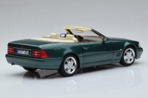 Mercedes SL500 R129 Verde Metalizat Norev 1:18 183753 Metal - imaginea 4 din 8