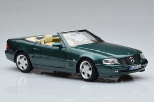 Mercedes SL500 R129 Verde Metalizat Norev 1:18 183753 Metal - imaginea 6 din 8