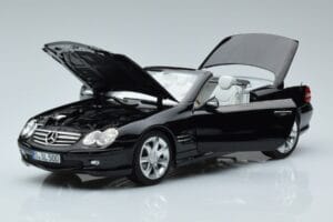 Mercedes SL500 R230 Negru Norev 1:18 183840 Metal - imaginea 2 din 8