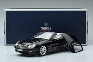 Mercedes SL500 R230 Negru Norev 1:18 183840 Metal - imaginea 8 din 8