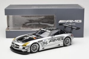 Mercedes SLS AMG GT3 #96 M. Hakkinen AMG Customer Sports 6 Hours of Zhuhai ILMC 2011 Minichamps 1:18 B66960197 Metal - imaginea 6 din 6
