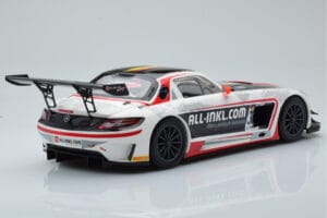 Mercedes SLS AMG GT3 Munnich Motorsport #38 M. Basseng / M. Winkelhock Champions FIA GT1 World Championship 2012 Minichamps 1 - imaginea 2 din 6