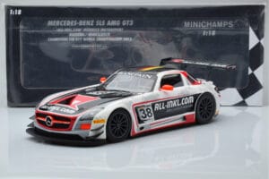 Mercedes SLS AMG GT3 Munnich Motorsport #38 M. Basseng / M. Winkelhock Champions FIA GT1 World Championship 2012 Minichamps 1 - imaginea 6 din 6