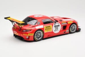 Mercedes SLS AMG GT3 #35 Team Black Falcon T. Heyer / Jafer / Lemeret 24 Hours of Spa 2011 Minichamps 1:18 151113135 Metal - imaginea 2 din 6