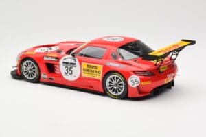 Mercedes SLS AMG GT3 #35 Team Black Falcon T. Heyer / Jafer / Lemeret 24 Hours of Spa 2011 Minichamps 1:18 151113135 Metal - imaginea 5 din 6