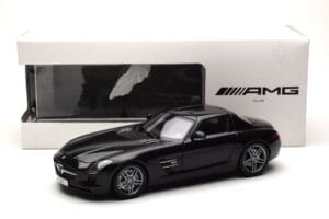 Mercedes SLS AMG Obsidian Negru Metalizat Minichamps 1:18 B66960042 Metal - imaginea 7 din 7