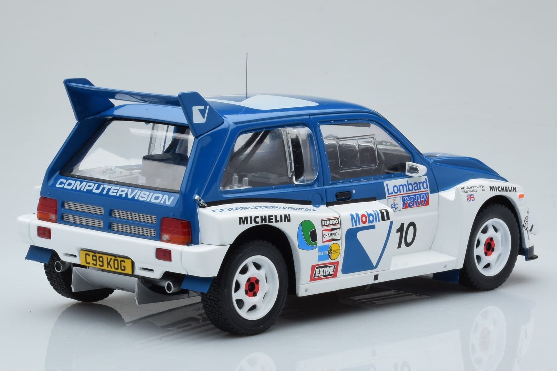 MG Metro 6R4 #10 M. Wilson / N. Harris RAC Rally 1986 IXO 1:18 18RMC068A Metal - imaginea 2 din 6