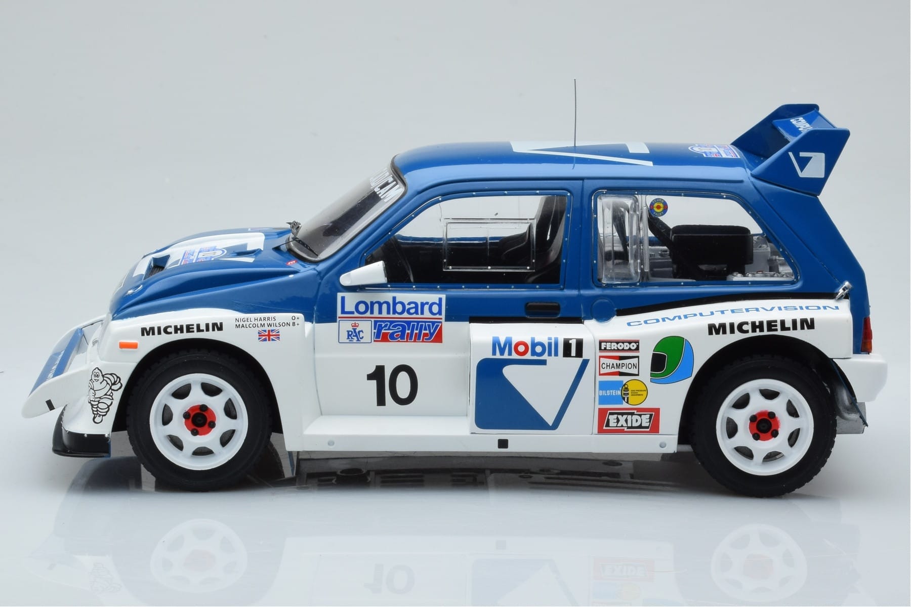MG Metro 6R4 #10 M. Wilson / N. Harris RAC Rally 1986 IXO 1:18 18RMC068A Metal - imaginea 3 din 6