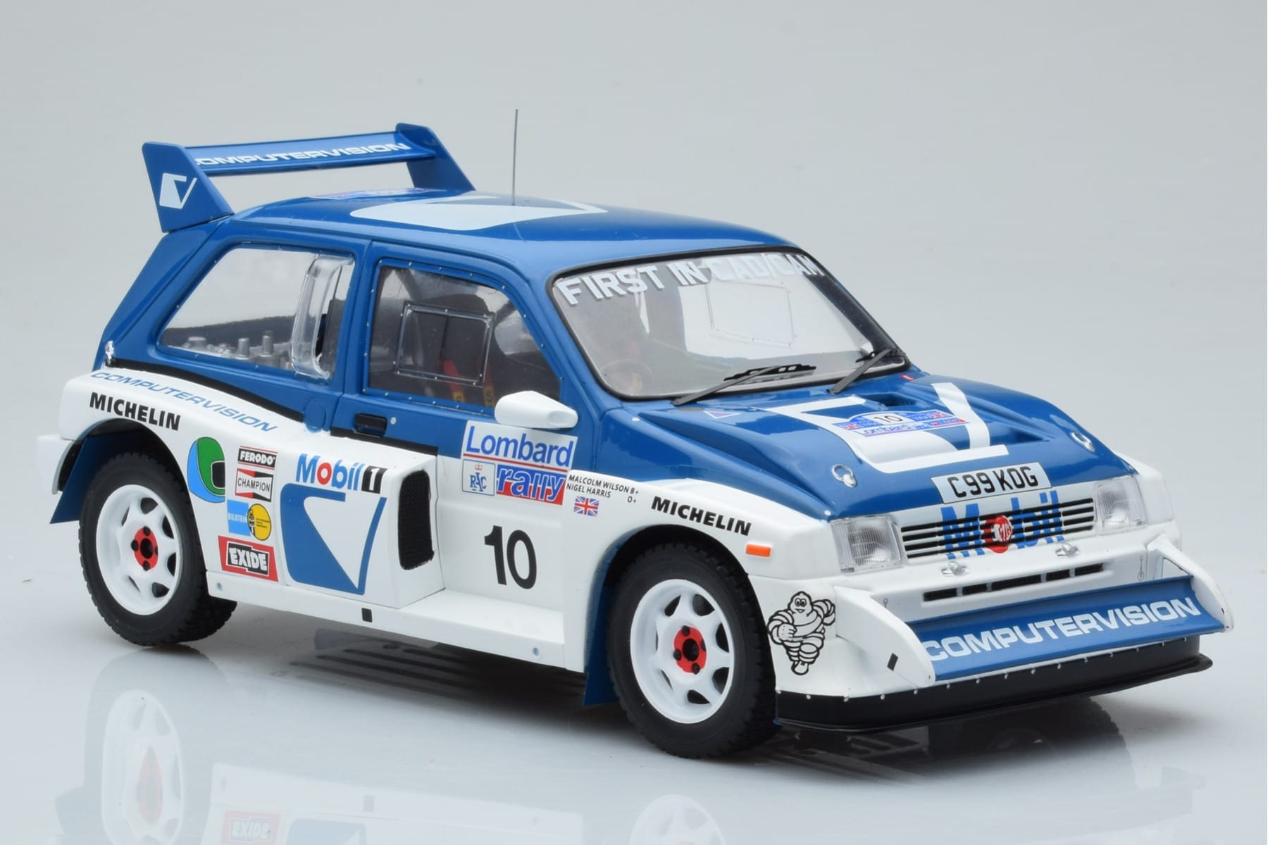 MG Metro 6R4 #10 M. Wilson / N. Harris RAC Rally 1986 IXO 1:18 18RMC068A Metal - imaginea 4 din 6